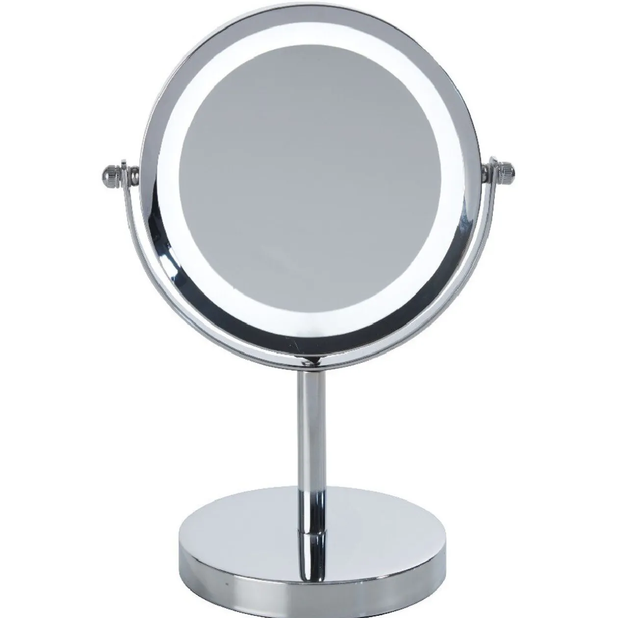 Miroir à led sur pied double face gris