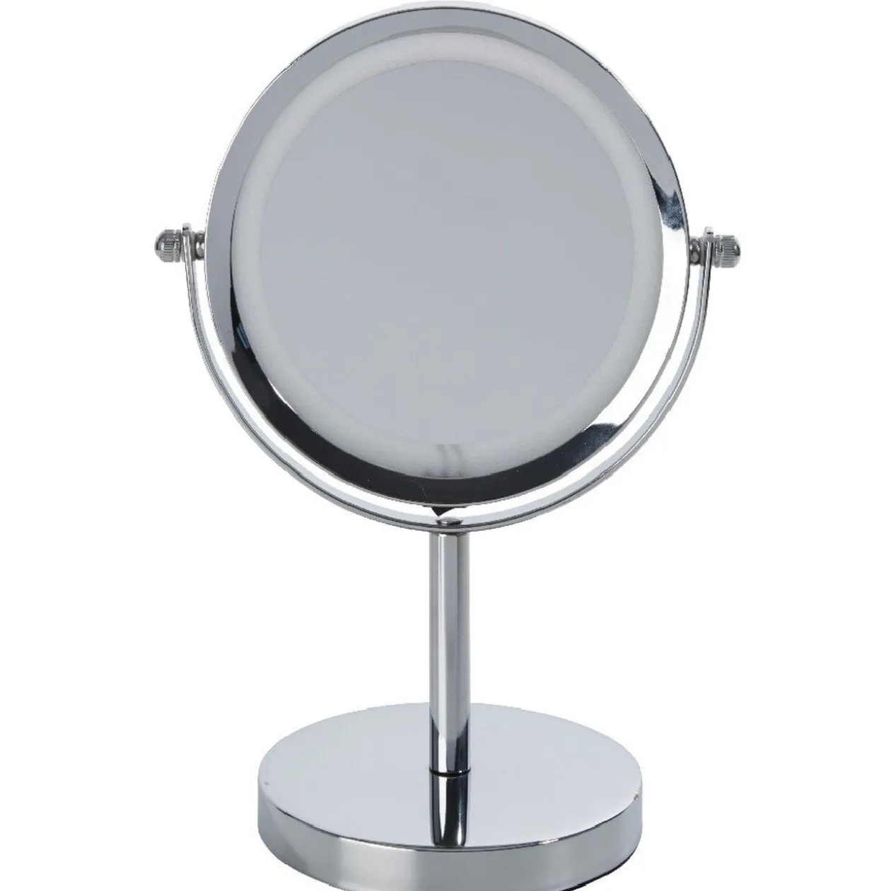 Miroir à led sur pied double face gris