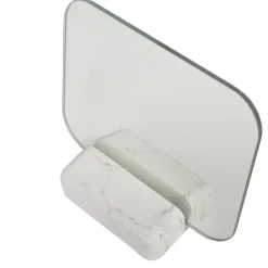Miroir à poser avec socle déco effet marbre