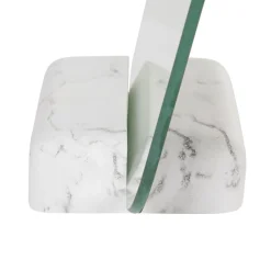 Miroir à poser avec socle déco effet marbre