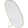 Miroir à poser métal doré Sunflow 16x2xH22cm