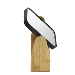 Miroir avec tiroir en bambou