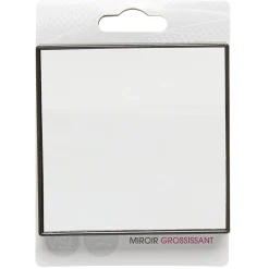 Miroir carré grossissant à ventouse