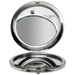 Miroir de poche motifs banquise métal