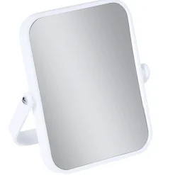Miroir grossissant x1 x2 double face rectangulaire sur pied blanc