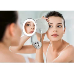 Miroir lumineux grossissant x5 flexible