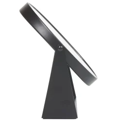 Miroir ovale à poser métal noir