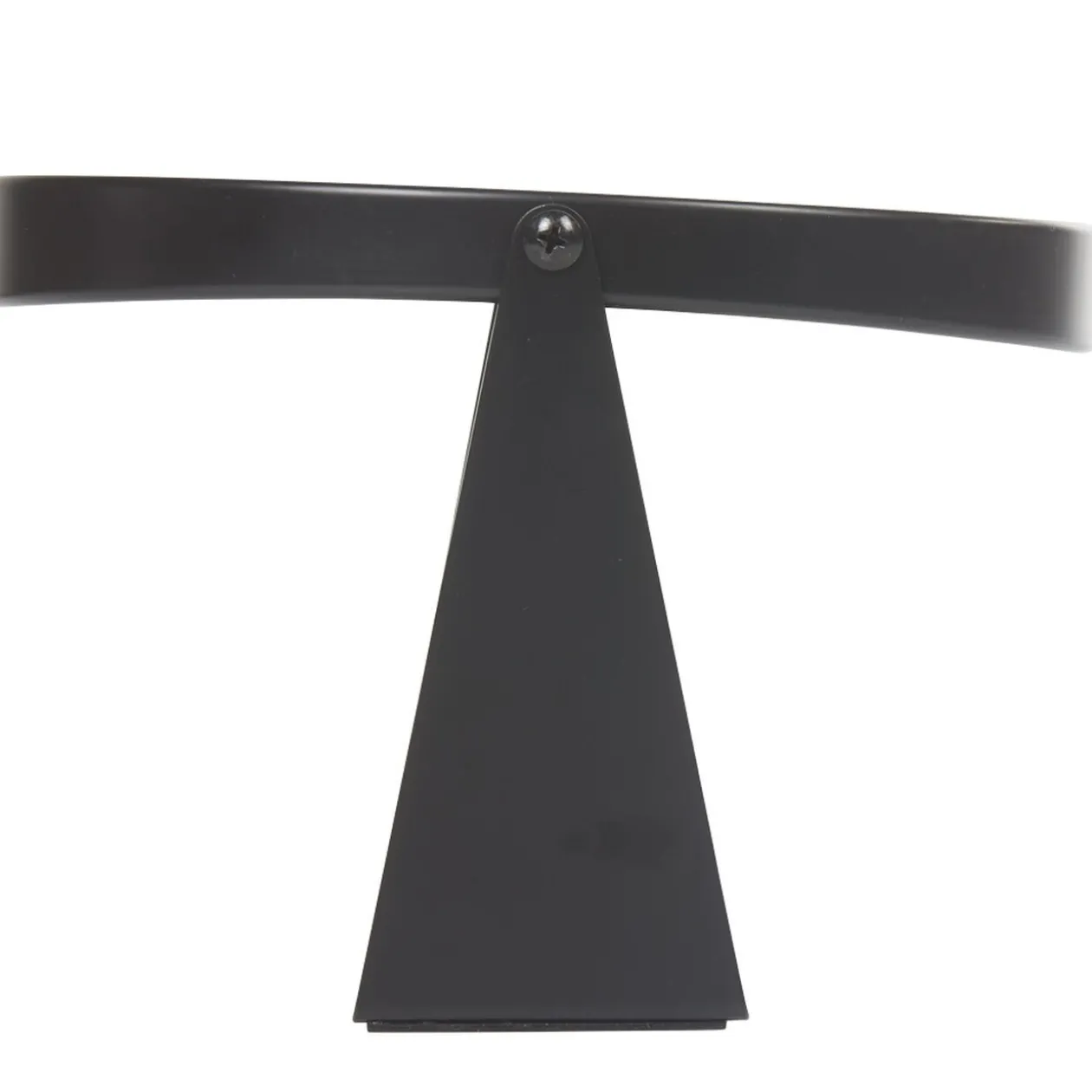 Miroir ovale à poser métal noir