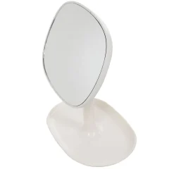 Miroir POP blanc sur pied repose bijoux