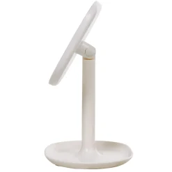 Miroir POP blanc sur pied repose bijoux