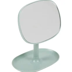 Miroir POP bleu sur pied repose bijoux