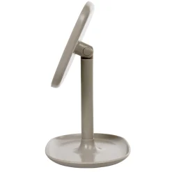 Miroir POP gris taupe sur pied repose bijoux