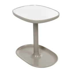 Miroir POP gris taupe sur pied repose bijoux