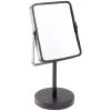 Miroir rectangulaire métal noir à poser H29cm
