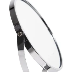 Miroir rond double face sur pied