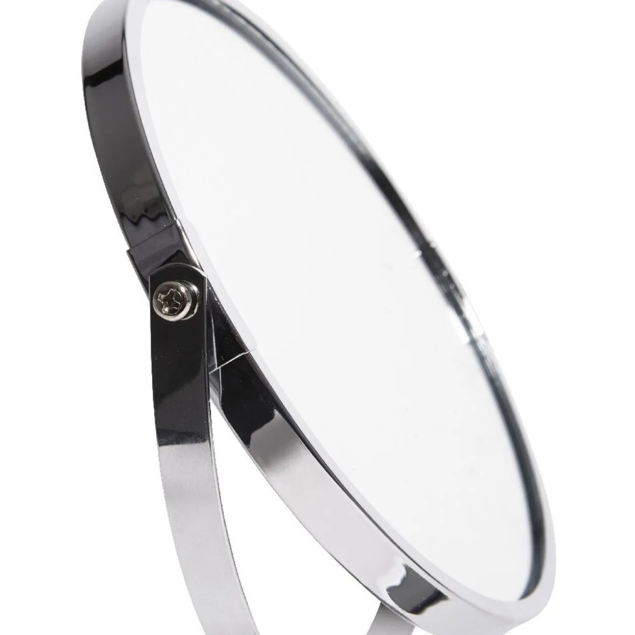 Miroir rond double face sur pied