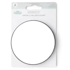 Miroir rond ultra grossissant avec 2 ventouses Ø8cm
