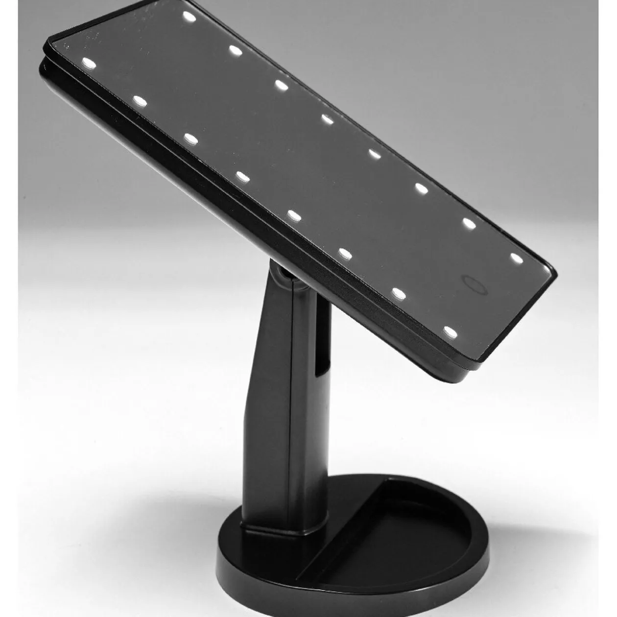 Miroir tactile et rotatif à variateur de lumière 16 LED