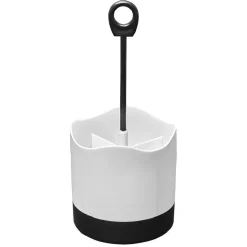 Ménagère 24 pièces avec support noir blanc