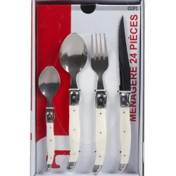 Ménagère 24 pièces blanc