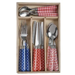 Ménagère 16 pièces design guinguette