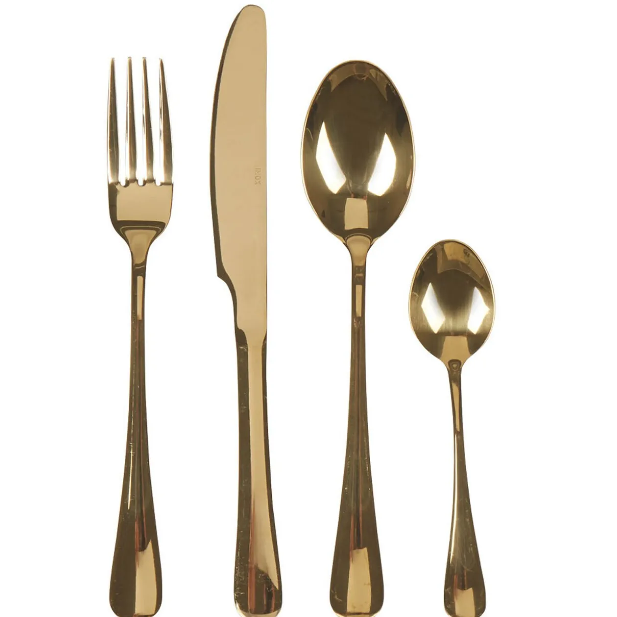 Ménagère 24 pièces doré