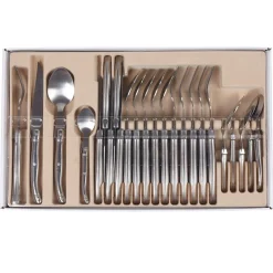 Ménagère 24 pièces gris