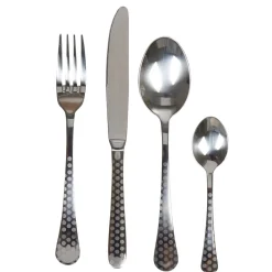 Ménagère 24 pièces motif pois