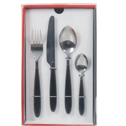 Ménagère 24 pièces noir