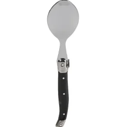 Ménagère 32 pièces noir et gris chromé