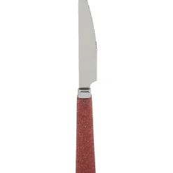 Ménagère 24 pièces paillettes rouge