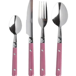 Ménagère 16 pièces rose