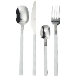 Ménagère de 16 couverts manche blanc