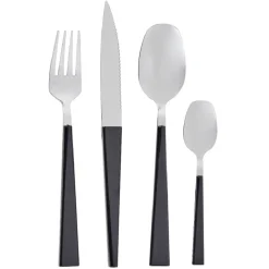 Ménagère scandinave 24 pièces noir