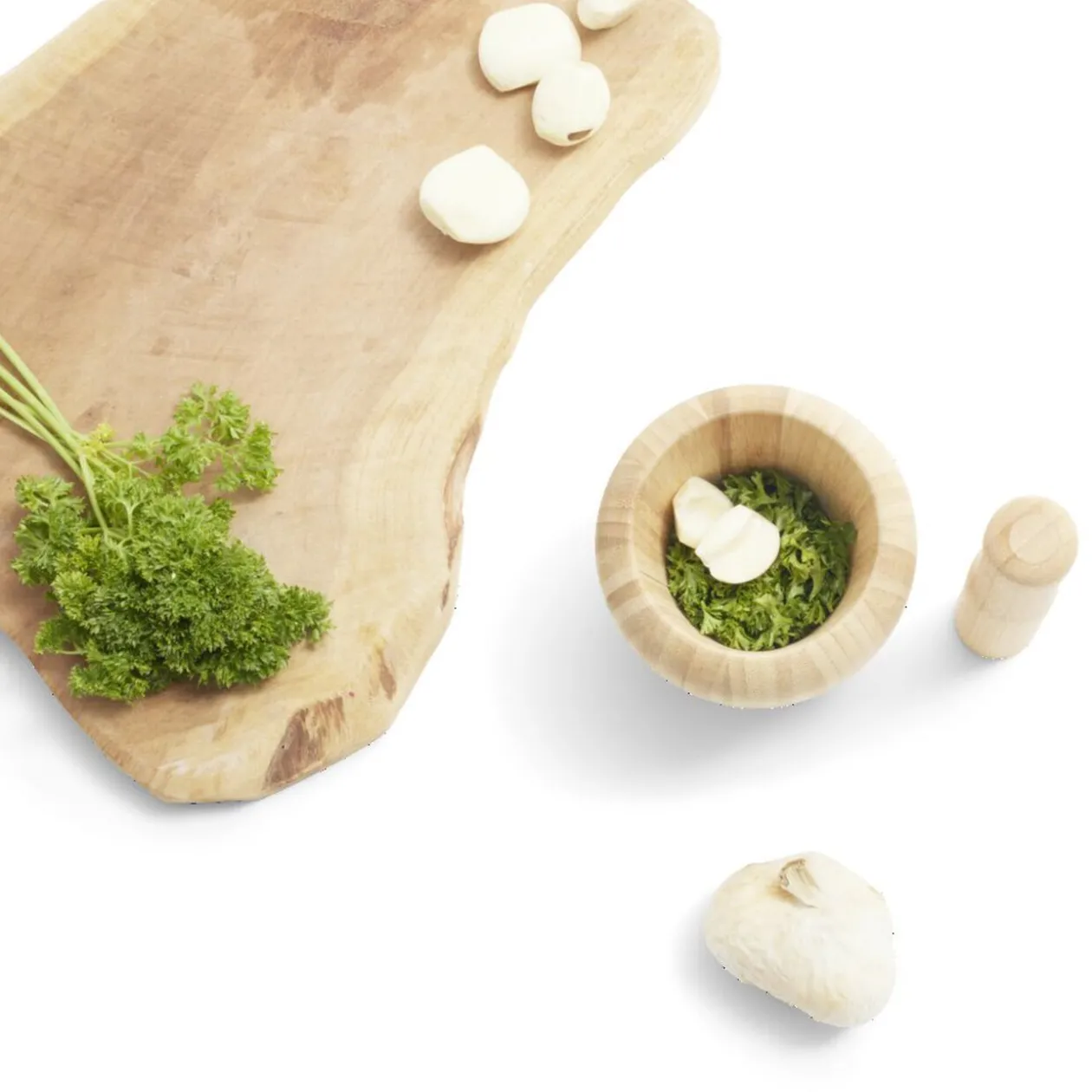 Mortier en bambou H14,5cm