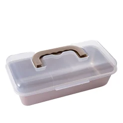 Moule à cake anti adhérent couvercle de transport 30,4x15,3xH6,2cm