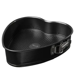 Moule à charnière forme coeur noir