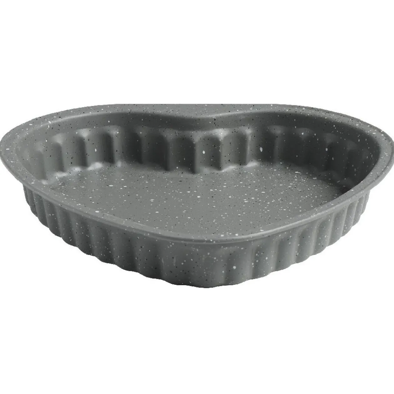 Moule à gâteau coeur gris effet marbre