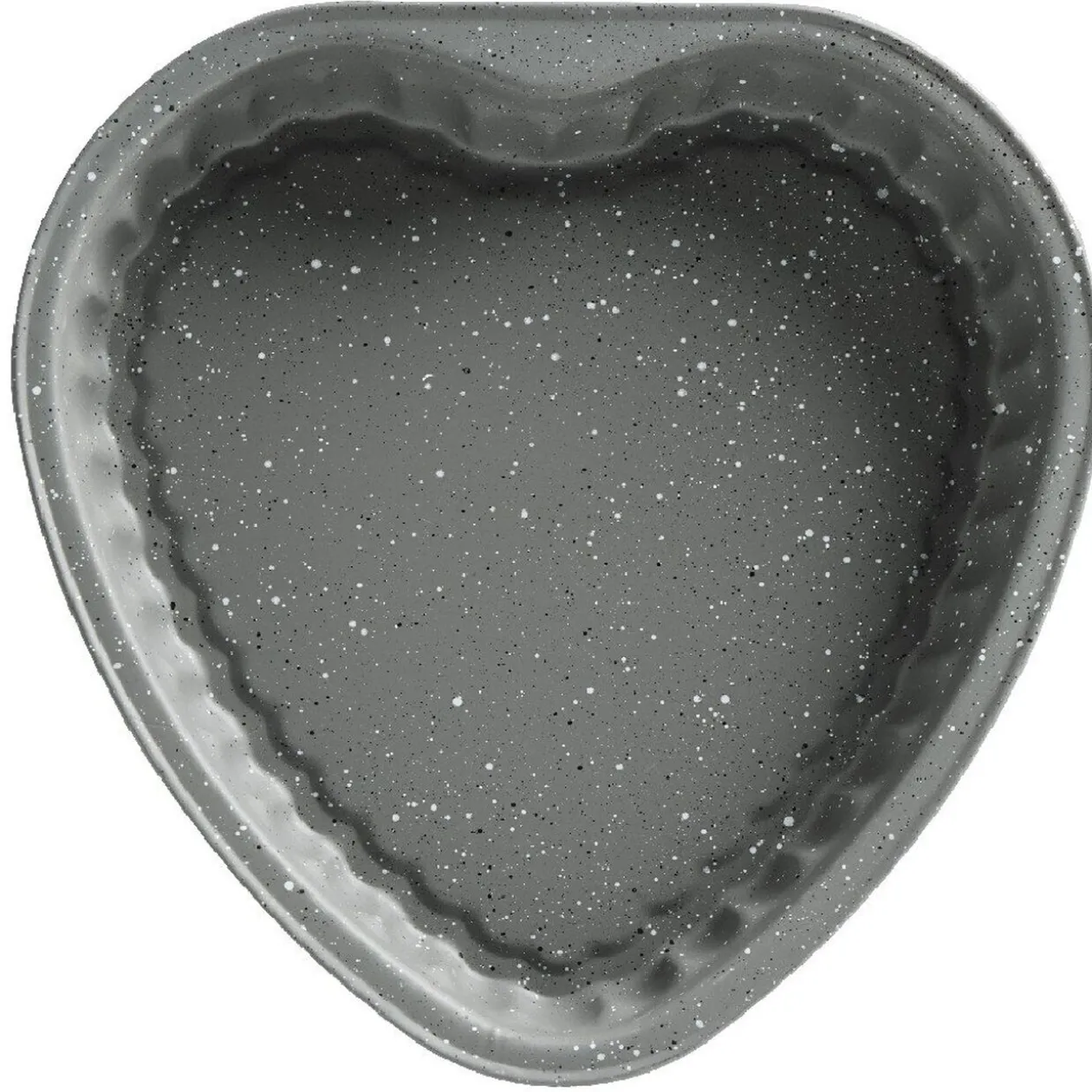 Moule à gâteau coeur gris effet marbre