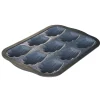 Moule à madeleines gris et noir x9