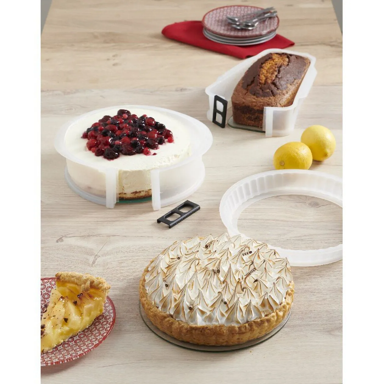 Moule à manqué fond amovible rond