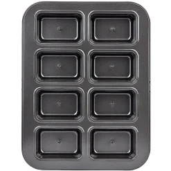 Moule à mini cake coeur coulant en métal x8