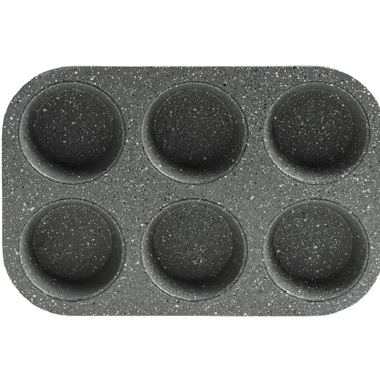 Moule à muffins gris effet marbre