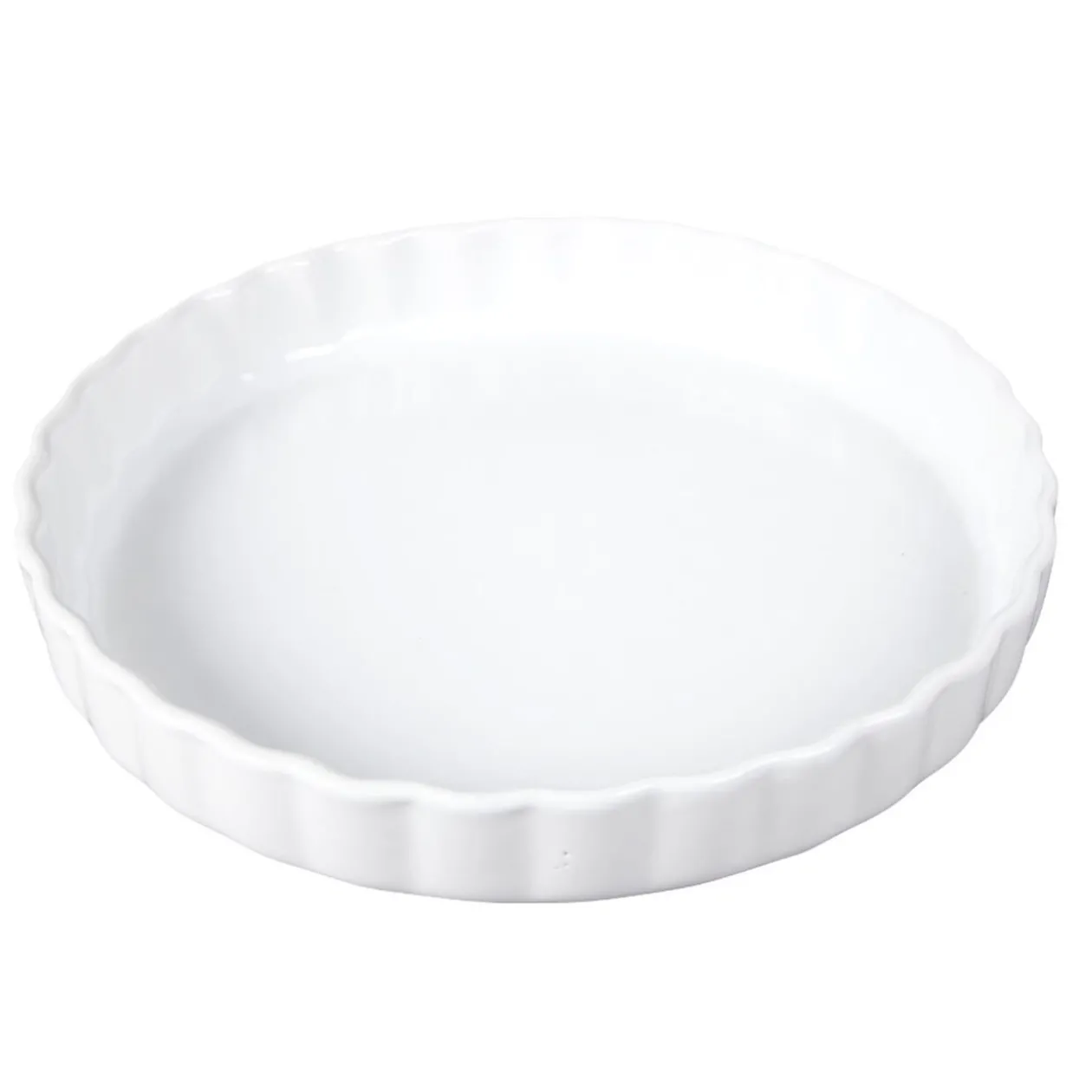Moule à tarte en céramique blanc
