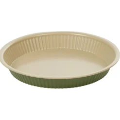 Moule à tarte rond B-NAT beige et vert