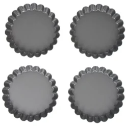 Moule à tartelette revêtement antiadhésif Ø12cm x4