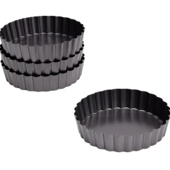 moule à tartelette x 4 fond amovible