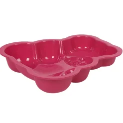 Moule carré silicone forme nounours rose