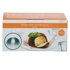 Moule forme dôme acier x4