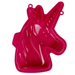 Moule licorne 3D silicone rouge